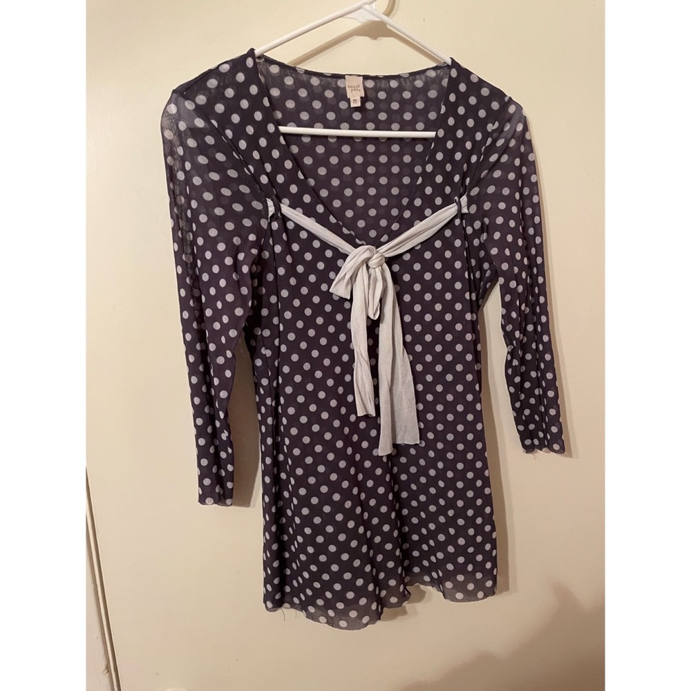 Polka dot maternity top